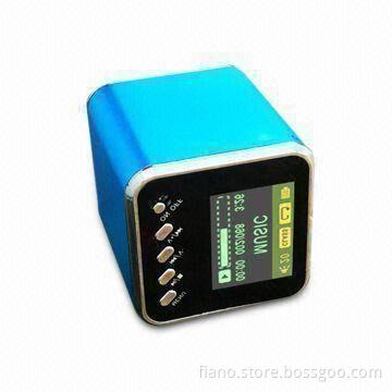 Mini Speaker with LED, 3.7V DC Operating Voltage and 800mA Battery Capacity